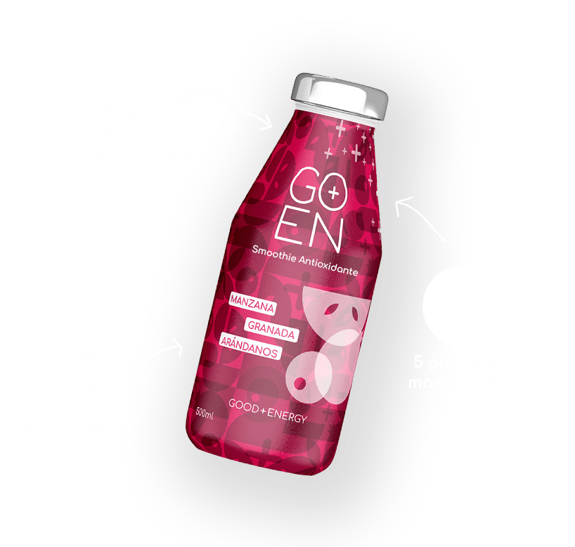 Bebidas naturales saludables de Good Energy elaboradas con frutas y verduras frescas