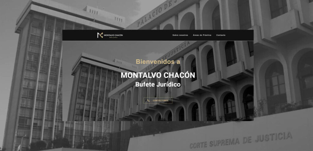 Diseño web bufete jurídico Guatemala
